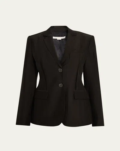 Jason Wu Single-breasted Washed Twill Jacket In Brown