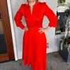 Jason Wu Sleeve Shirtdress In Coral