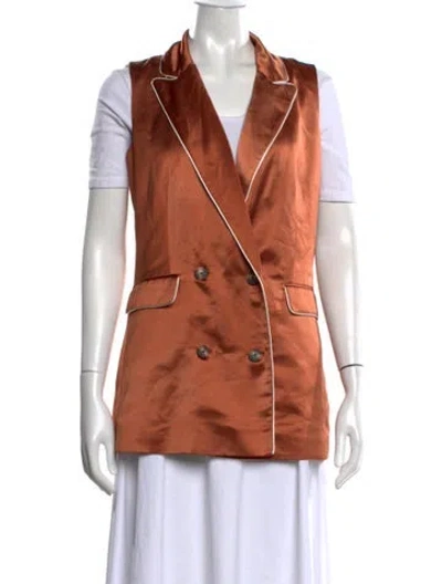 Pre-owned Jason Wu Sleeveless Button-up Top In Brown