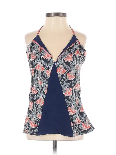 Pre-owned Jason Wu Sleeveless Silk Top Blue Halter Neckline Tops