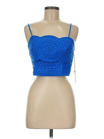 Pre-owned Jason Wu Sleeveless Top Blue Sweetheart Neckline Tops