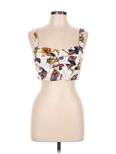 Pre-owned Jason Wu Sleeveless Top Ivory Strapless Neckline Tops In White