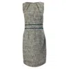 Jason Wu Sleeveless Tweed Mini Dress In Grey Cotton