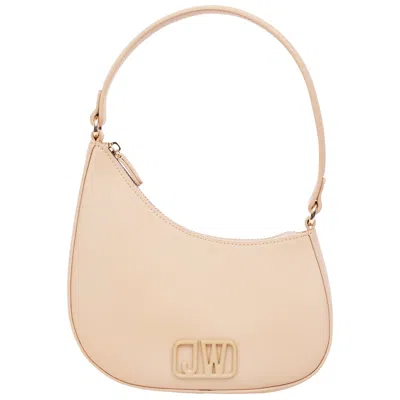Jason Wu Smooth Pu Shoulder Bag With Tonal 3d Logo In Neutral