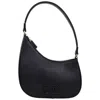 Jason Wu Smooth Pu Shoulder Bag With Tonal 3d Logo In Black