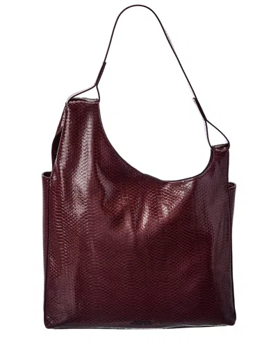 Jason Wu Snake-embossed Hobo In Red