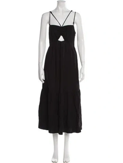 Pre-owned Jason Wu Square Neckline Knee-length Dress In Black