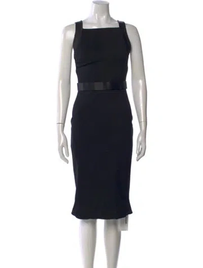 Pre-owned Jason Wu Square Neckline Knee-length Dress In Black