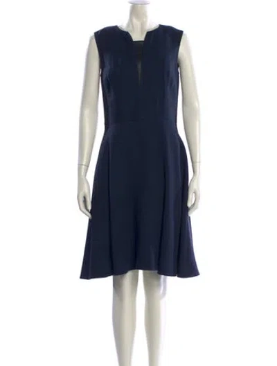 Pre-owned Jason Wu Square Neckline Knee-length Dress In Blue