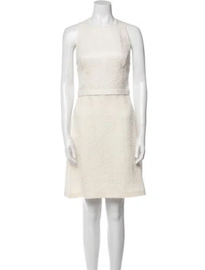 Pre-owned Jason Wu Square Neckline Knee-length Dress In Neutral