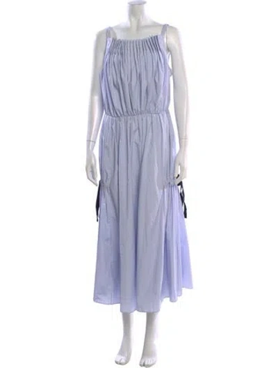 Pre-owned Jason Wu Square Neckline Long Dress In Blue