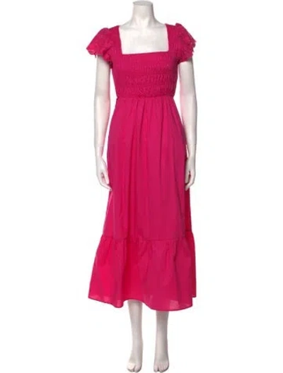 Pre-owned Jason Wu Square Neckline Long Dress In Pink