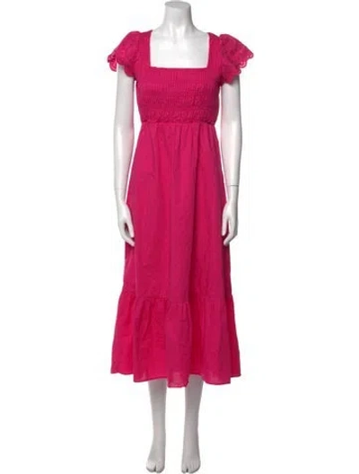 Pre-owned Jason Wu Square Neckline Long Dress In Pink