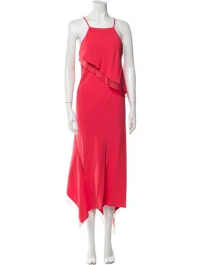 Pre-owned Jason Wu Square Neckline Long Dress In Pink