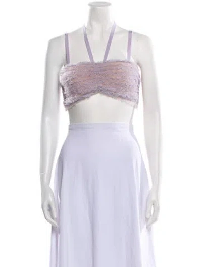 Pre-owned Jason Wu Square Neckline Sleeveless Crop Top In White