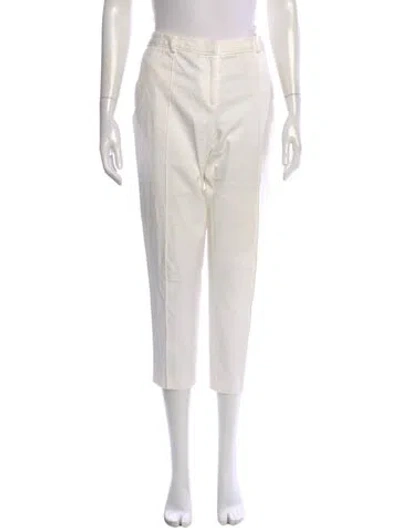 Pre-owned Jason Wu Straight Leg Pants In White
