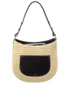 Jason Wu Straw & Leather Shoulder Bag