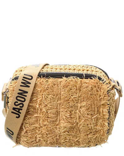 Jason Wu Straw Camera Bag In Brown