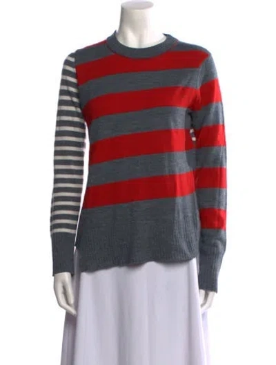 Pre-owned Jason Wu Striped Crew Neck Sweater In Multi