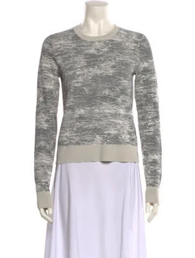 Pre-owned Jason Wu Striped Crew Neck Sweater In Neutral