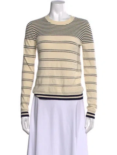 Pre-owned Jason Wu Striped Crew Neck Top In Neutral