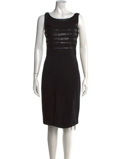 Pre-owned Jason Wu Striped Knee-length Dress In Black