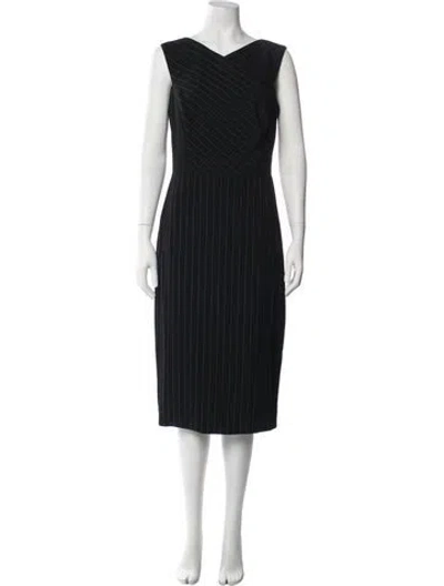 Pre-owned Jason Wu Striped Knee-length Dress In Black