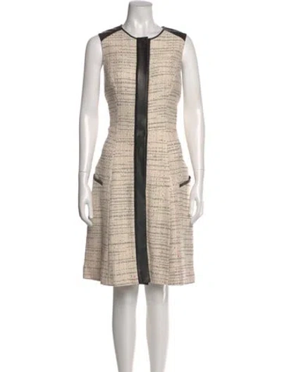 Pre-owned Jason Wu Striped Knee-length Dress W/ Tags In Neutral