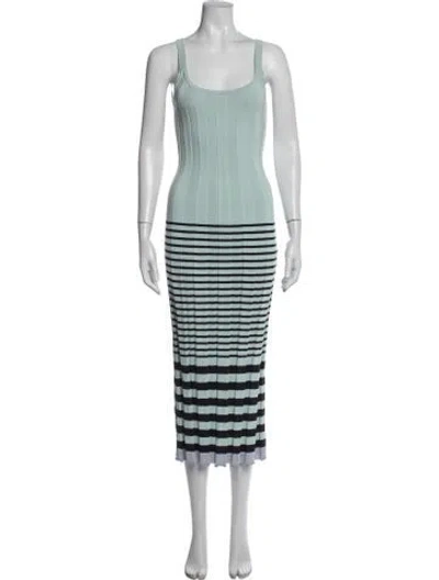 Pre-owned Jason Wu Striped Long Dress In Blue