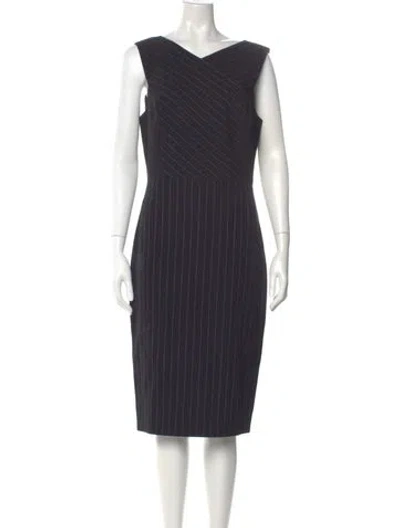 Pre-owned Jason Wu Striped Midi Length Dress In Blue