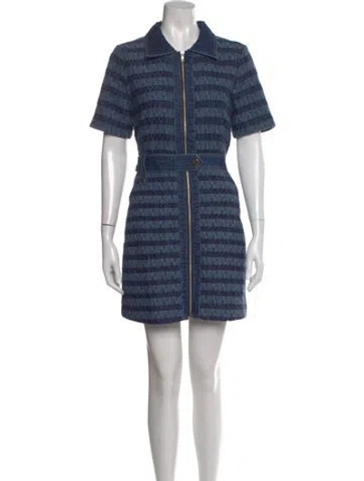 Pre-owned Jason Wu Striped Mini Dress In Blue