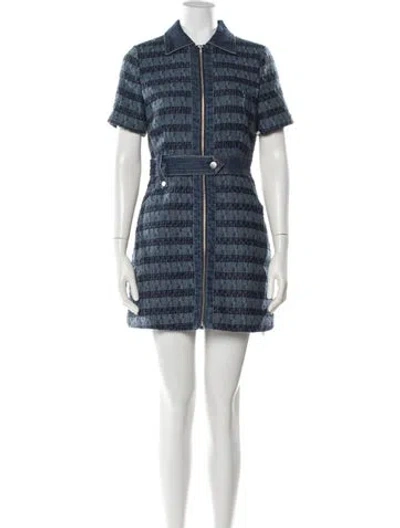 Pre-owned Jason Wu Striped Mini Dress In Blue