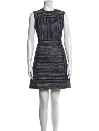 Pre-owned Jason Wu Striped Mini Dress In Blue