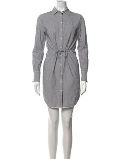 Pre-owned Jason Wu Striped Mini Dress In Grey