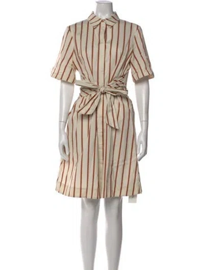 Pre-owned Jason Wu Striped Mini Dress In Neutral