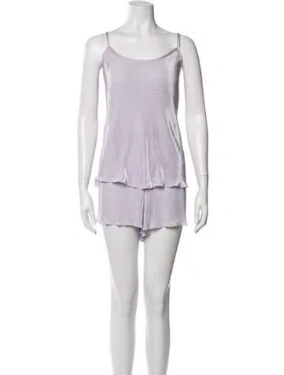 Pre-owned Jason Wu Striped Short Set In Gray