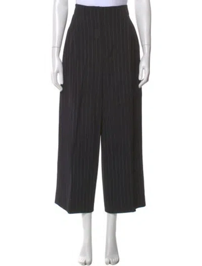 Pre-owned Jason Wu Striped Wide Leg Pants In Gray