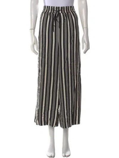 Pre-owned Jason Wu Striped Wide Leg Pants In Neutral