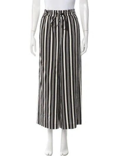 Pre-owned Jason Wu Striped Wide Leg Pants In Neutrals