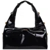 Jason Wu Studded Shoulder Bag In Crackled Finish In Black