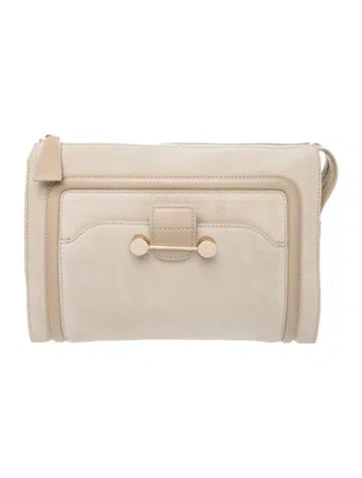 Pre-owned Jason Wu Suede Clutch In Neutrals