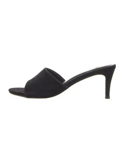 Pre-owned Jason Wu Suede Slides In Blue