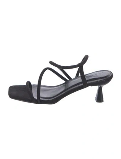 Pre-owned Jason Wu Suede Slingback Sandals In Black