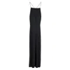 Jason Wu Thin Strap Evening Dress In Black Silk In Black