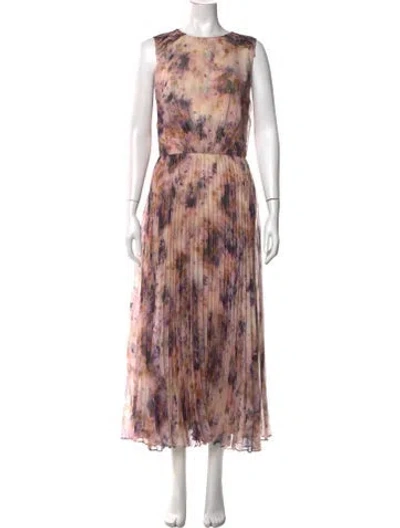 Pre-owned Jason Wu Tie-dye Print Long Dress In Pink
