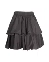 Jason Wu Tiered Skirt In Black Cotton In Black