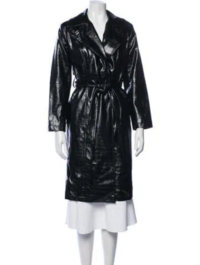 Pre-owned Jason Wu Trench Coat In Black/blue