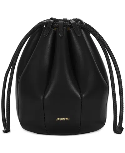 Jason Wu Tulip Leather Bag In Black