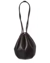 Jason Wu Tulip Leather Bucket Bag In Black