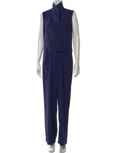 Pre-owned Jason Wu Turtleneck Jumpsuit In Blue